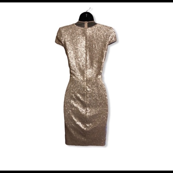 SOLD Dress the Population sequined deep v neck - Picture 3 of 8